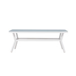 Paris Prix Table De Jardin "Virya" 200cm Blanc & Gris