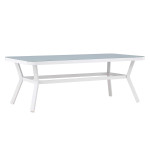 paris prix Table de Jardin "Virya" 200cm Blanc & Gris