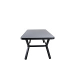 Paris Prix Table De Jardin "Virya" 200cm Noir & Gris