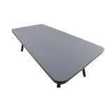 Paris Prix Table De Jardin "Virya" 200cm Noir & Gris