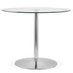 Paris Prix Table De Repas "Anaba" 90cm Transparent