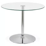 paris prix Table de Repas "Anaba" 90cm Transparent