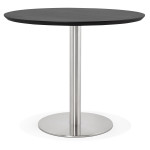 paris prix Table de Repas Design "Kansas" 90cm Noir