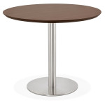 paris prix Table de Repas Design "Kansas" 90cm Noyer