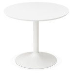 Paris Prix Table De Repas Design "Mescla" 90cm Blanc