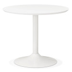 paris prix Table de Repas Design "Mescla" 90cm Blanc