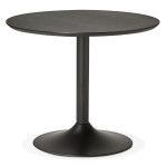 paris prix Table de Repas Design "Mescla" 90cm Noir