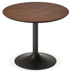 Paris Prix Table De Repas Design "Mescla" 90cm Noyer