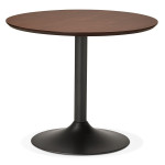 paris prix Table de Repas Design "Mescla" 90cm Noyer