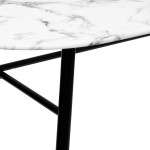 Paris Prix Table De Repas Design "Roxas" 160cm Blanc