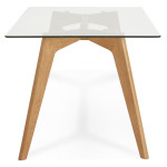 Paris Prix Table De Repas Design "Verso" 180cm Verre