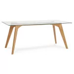 paris prix Table de Repas Design "Verso" 180cm Verre