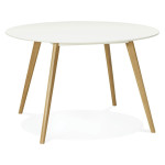 paris prix Table de Repas "Hanko" 120cm Blanc