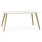 paris prix Table de Repas "Hanko" 160cm Blanc