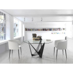 Paris Prix Table De Repas Ronde "Abril" 150cm Noir