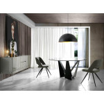 Paris Prix Table De Repas Ronde "Abril" 150cm Noir