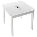 Paris Prix Table Enfant & 2 Tabourets "Bac" 57cm Gris