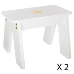 Paris Prix Table Enfant & 2 Tabourets "Bac" 57cm Or