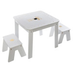 paris prix Table Enfant & 2 Tabourets "Bac" 57cm Or