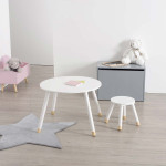 Paris Prix Table Enfant Design "Douceur" 60cm Blanc
