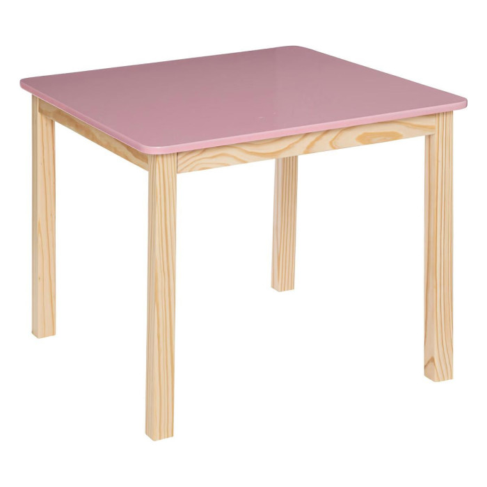 Paris Prix Table Enfant En Bois "Classic" 60cm Rose