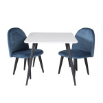 Paris Prix Table Enfant "Plaza" 60x80cm Blanc & Noir