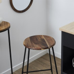 Paris Prix Tabouret De Bar "Acacia" 70cm Naturel