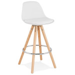 Paris Prix Tabouret De Bar "Bjarki" 85cm Blanc