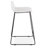 Paris Prix Tabouret De Bar "Blitz" 85cm Blanc & Noir