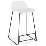 paris prix Tabouret de Bar "Blitz" 85cm Blanc & Noir