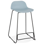 paris prix Tabouret de Bar "Blitz" 85cm Bleu & Noir