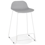 paris prix Tabouret de Bar "Blitz" 85cm Gris & Blanc