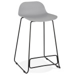 paris prix Tabouret de Bar "Blitz" 85cm Gris & Noir