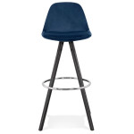 Paris Prix Tabouret De Bar "Caneo" 97cm Bleu & Noir