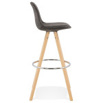 Paris Prix Tabouret De Bar "Caneo" 97cm Gris & Naturel