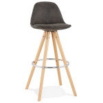 paris prix Tabouret de Bar "Caneo" 97cm Gris & Naturel