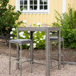 Paris Prix Tabouret De Bar De Jardin "Alo" 76cm Gris