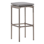 paris prix Tabouret de Bar de Jardin "Alo" 76cm Gris