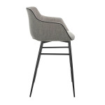 Paris Prix Tabouret De Bar Design "Célia" 96cm Gris