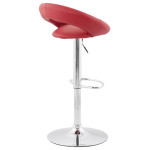 Paris Prix Tabouret De Bar Design "City" 100cm Rouge