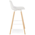 Paris Prix Tabouret De Bar Design "Grano" 99cm Blanc