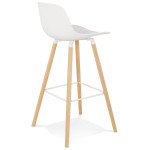 Paris Prix Tabouret De Bar Design "Grano" 99cm Blanc