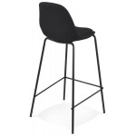 Paris Prix Tabouret De Bar En Tissu "Vern" 89cm Noir