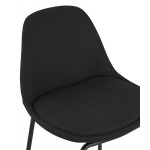 Paris Prix Tabouret De Bar En Tissu "Vern" 89cm Noir