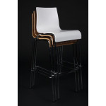 Paris Prix Tabouret De Bar "Forest" 104cm Blanc