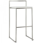 paris prix Tabouret de Bar "Karl" 87cm Blanc