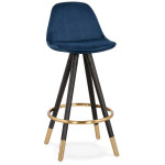 paris prix Tabouret de Bar "Krill" 87cm Bleu & Noir