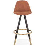 Paris Prix Tabouret De Bar "Krill" 87cm Marron & Noir