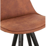 Paris Prix Tabouret De Bar "Krill" 87cm Marron & Noir