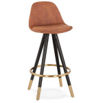paris prix Tabouret de Bar "Krill" 87cm Marron & Noir